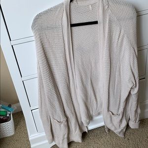 Tan cardigan